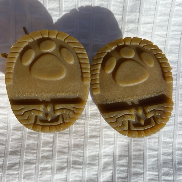 *HP!* Build-A-Bear Tan Leather Lace Up Work Trekking Hiking Boots - Picture 7 of 8